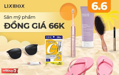 Bão deal sốc 6.6 từ Lixibox: Toàn món hot hit sale đẫm từ 66.000đ, tặng máy rửa mặt còn kèm quà “khủng” hơn 1 triệu