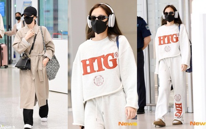 Song Hye Kyo và Jennie đọ sắc đỉnh cao ở sân bay, cùng mặc đồ thùng thình nhưng 2 siêu sao nhận ý kiến khác hẳn