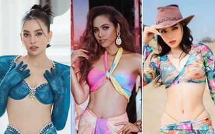 Dàn hậu diện váy biến tấu từ áo tắm: Kỳ Duyên, Thùy Tiên khiến fan trầm trồ với body cực "gắt"