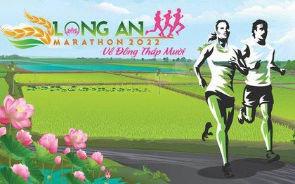 Giải chạy "Long An Marathon 2022 - về Đồng Tháp Mười" thu hút 4000 vận động viên tham dự