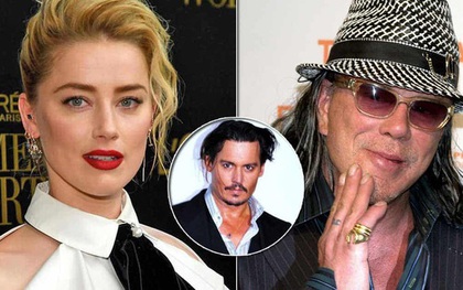 Mickey Rourke không ngại khẳng định Amber Heard là "kẻ đào mỏ"