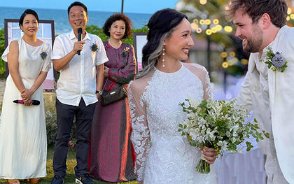 Đám cưới con gái diva Mỹ Linh tại Việt Nam: Cô dâu chú rể tình tứ, khung cảnh hôn lễ đẹp như mơ!