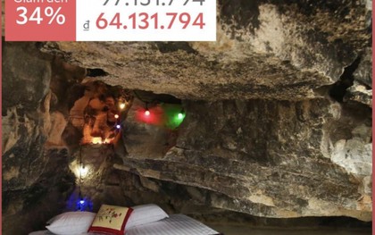 "Choáng" với giá phòng ngủ trong hang hơn 60 triệu đồng/đêm tại Ninh Bình