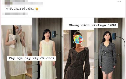 Một chiếc váy, hai số phận: Cô gái chứng minh mua hàng online mà không hợp dáng thì cũng hỏng