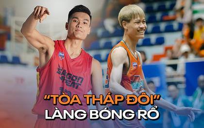 Hai "toà tháp đôi" của làng bóng rổ Việt: Người cao 2,03m, người xấp xỉ 2m và nổi tiếng với những pha úp rổ thần sầu