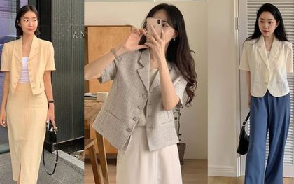 Kiểu áo blazer trẻ trung nhất, thiết kế mỏng nhẹ rất hợp mùa thu