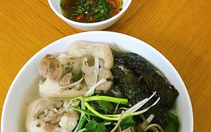 Món bún lạ miệng gây thương nhớ với hương lá xương sông ở Thái Bình