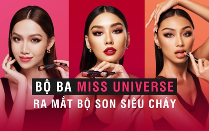 Dân tình được dịp mãn nhãn với BST son "siêu cháy" từ Hà Hồ và bộ ba Miss Universe