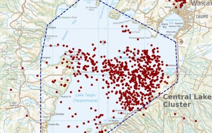 New Zealand nâng mức báo động núi lửa ở hồ Taupo sau gần 700 trận động đất