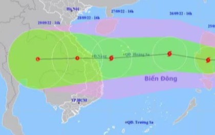 Bão Noru khả năng giật cấp 16 khi tiến vào gần bờ biển Thừa Thiên - Huế đến Quảng Ngãi