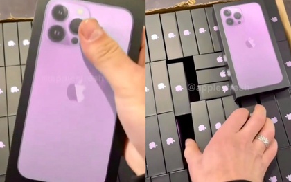 Rò rỉ video iPhone 14 màu tím ngay trước giờ ra mắt!