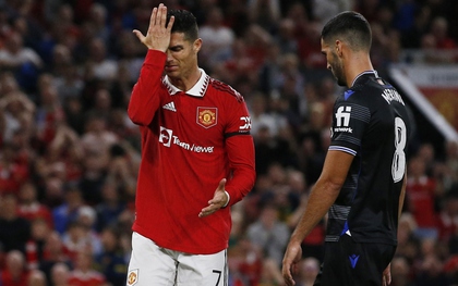 MU thua Sociedad trong lần đầu đá Europa League của Cristiano Ronaldo