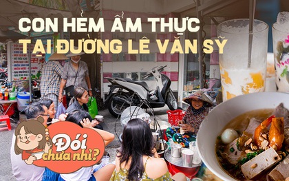 Tràn ngập đồ ăn ngon tại hẻm ăn uống 284 Lê Văn Sỹ, nơi có xe tàu hũ đường mật nức tiếng một thời