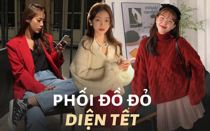 10 set đồ đỏ rực rỡ cho nàng diện chơi Tết Quý Mão 2023