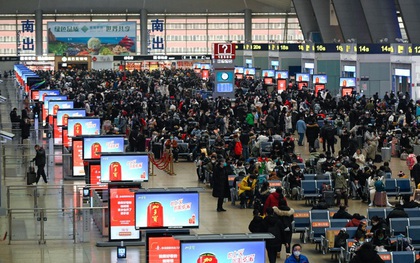 Cao điểm xuân vận ở Trung Quốc: Nhà ga, sân bay, bến xe đông nghẹt