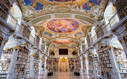 Khám phá thư viện cổ tích "đẹp nhất thế giới" ở tu viện nghìn năm lịch sử