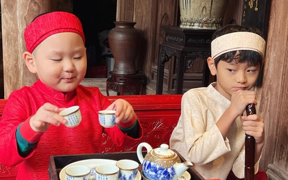 Sao Việt chuẩn bị Tết cùng con: Con trai Trà My Idol "nhập vai" phú ông đầy tấu hài, Suchin nhà Cường Đô La e ấp bên bàn trà xuân