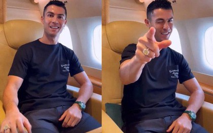 Ronaldo và bạn gái "khoe" nhẫn kim cương 20 carat khi đến Saudi Arabia