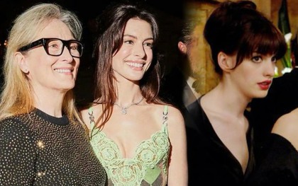 Cặp đôi Yêu Nữ Thích Hàng Hiệu hội ngộ sau 17 năm, Anne Hathaway gây sốt với nhan sắc cuốn hút ở tuổi U40