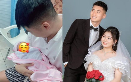 Tiền vệ ĐT Việt Nam đón con đầu lòng với cựu cầu thủ ĐT nữ Việt Nam