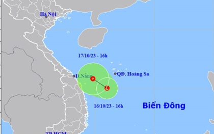 Vùng áp thấp có thể mạnh lên thành ATNĐ trong 24 giờ tới, hướng về miền Trung