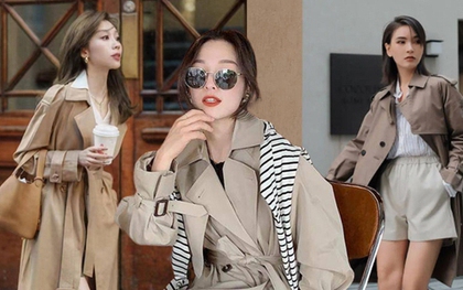 Trench coat vẫn là một kiểu áo khoác "bất bại" của mùa thu đông