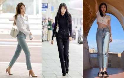 Đây là những chiếc quần jeans "chân ái" của Jennie, giúp cô nàng "hack dáng" cao ráo như 1m7