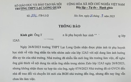 Vụ bố phản ánh về thu chi, con bị nhà trường "từ chối giáo dục": Hiệu trưởng và phụ huynh nói gì?