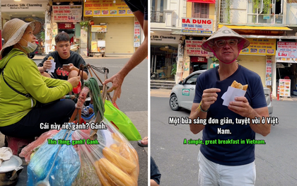 Du khách Tây giới thiệu "bánh mì gánh" ở Hà Nội, khuyên mọi người thử ngay kẻo sẽ "trở thành dĩ vãng"