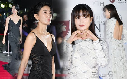 Thảm đỏ "Oscar Hàn Quốc" 2023: Han Hyo Joo khoe lưng trần so kè "ác nữ", nam thần Kang Nam Soon lấn át đồng nghiệp