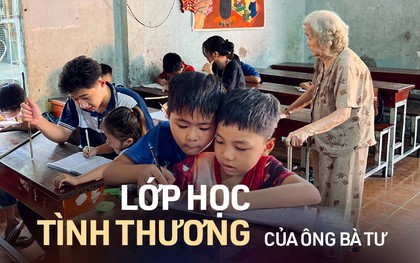 Ông bà giáo già chống gậy đến lớp, gieo chữ cho những trẻ nghèo ở TP.HCM: "Nhiều đứa đáng thương lắm con..."