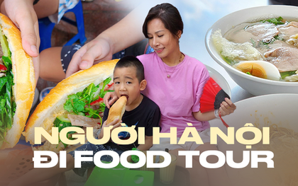 Bà mẹ 8X chia sẻ lịch trình một ngày ngẫu hứng “food tour” Hà Nội bằng xích lô và đi bộ cùng 2 con