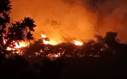 Cháy hàng nghìn m2 rừng trồng do đốt nương ở Yên Bái