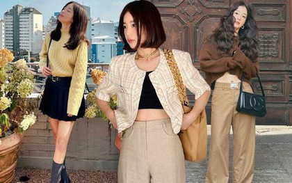 Fashionista Hàn Quốc có phong cách siêu trẻ trung ở tuổi 40, ngắm là muốn học theo