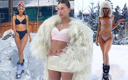 Sao nữ hở bạo giữa trời tuyết: Kendall Jenner được khen, Hailey Bieber bị chê, 3 mỹ nhân Việt cũng nhập cuộc