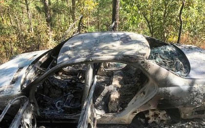 Đốt ô tô Mercedes trong rừng sâu để che giấu vụ tai nạn giao thông