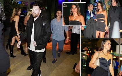 Messi cùng bà xã đi siêu xe 15 tỷ đi ăn tối, vệ sĩ phải bảo vệ tới từng bước chân