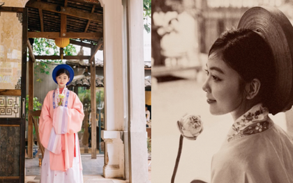 Con gái MC Quyền Linh lần đầu xuất hiện trong chiếc áo Nhật Bình khác lạ, netizen tấm tắc: Có nét đẹp xuyên thời gian!