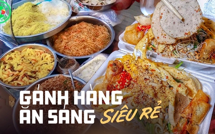 Gánh hàng ăn sáng rẻ nhất nhì ở quận 1: Bán tận 7 món với vô vàn nguyên liệu, phần 20k ăn no “lặc lè”