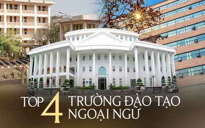 4 trường đào tạo ngôn ngữ hàng đầu cả nước, tỷ lệ sinh viên ra trường có việc làm cao nhất lên đến 98%