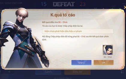 Game thủ Liên Quân nhận xét tính năng "Tố cáo" là vô dụng nhất game, liệu có đúng?