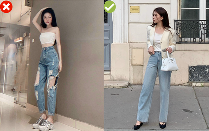 4 sai lầm khi diện quần jeans khiến nàng công sở "mất điểm"