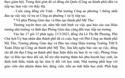 Tạm giữ thầy giáo nhắn tin "gạ tình" nữ sinh lớp 8