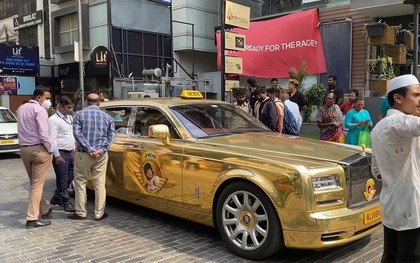 Cũng là taxi nhưng không phải Vios: Triệu phú mang hẳn Rolls-Royce Phantom "mạ vàng" đi chạy dịch vụ khiến dân tình trầm trồ