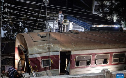 Ai Cập: Tàu hỏa trật bánh, 2 người thiệt mạng, nhiều người bị thương
