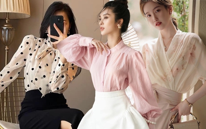 10 mẫu áo blouse che bắp tay để nàng công sở mặc đẹp không thua nữ chính VTV