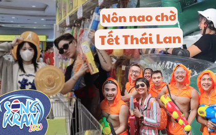 Du khách Việt "rần rần" trước ngày Songkran 2023: tranh thủ gom súng nước, hào hứng trượt thảm khu Siam