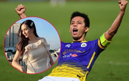 Văn Quyết ghi cột mốc 100 bàn ở V.League nhưng người chiếm spotlight lại là "nóc nhà" Huyền Mi
