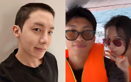 Lênh đênh trên biển cùng Văn Hậu, Doãn Hải My vẫn không quên tiễn J-Hope (BTS) nhập ngũ