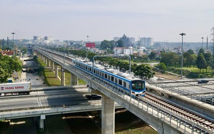 Tàu Metro TP.HCM tiếp tục chạy thử lộ trình dài hơn 12km